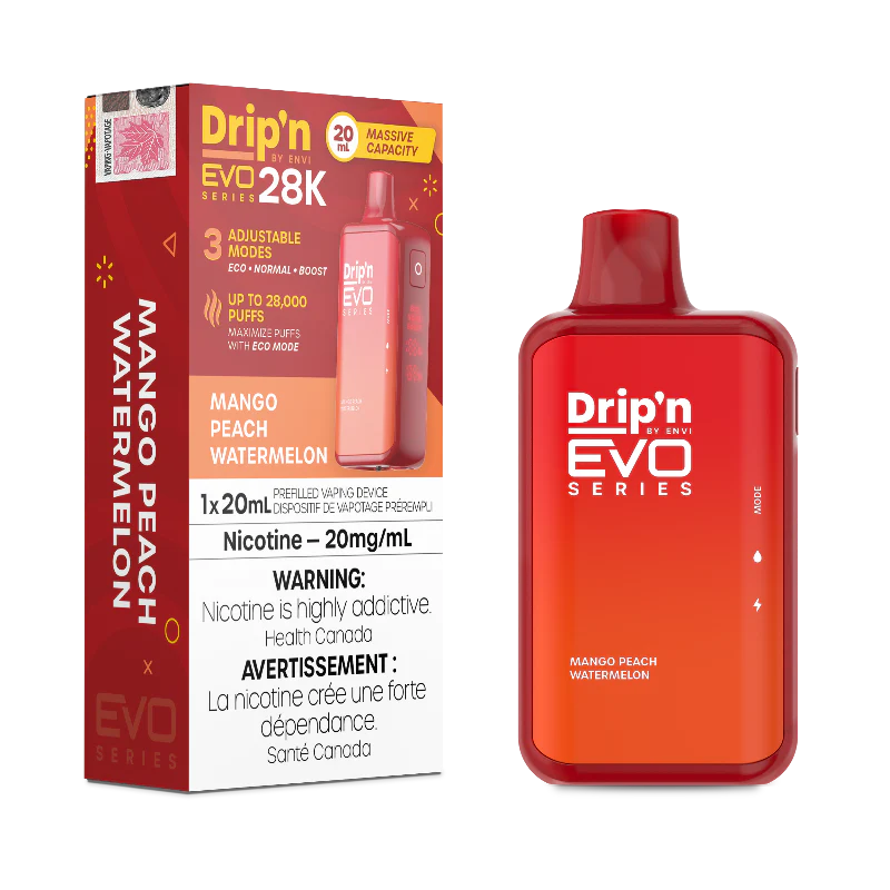 ENVI DRIPN' EVO 28K Disposable - Mango Peach Watermelon