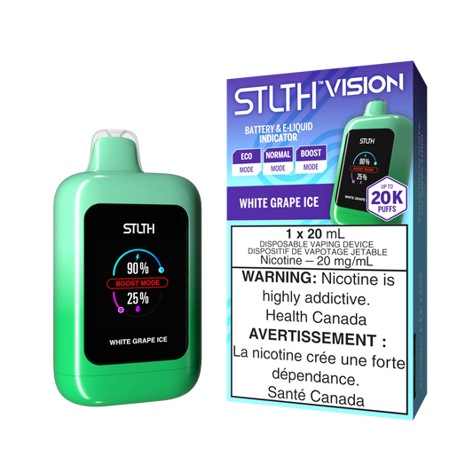 STLTH Vision Disposable 20k Puffs White Grape Ice