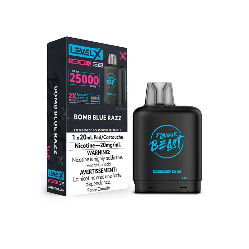 Flavour Beast Level X 25000 puffs Bomb Blue Razz