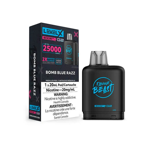 Flavour Beast Level X 25000 puffs Bomb Blue Razz