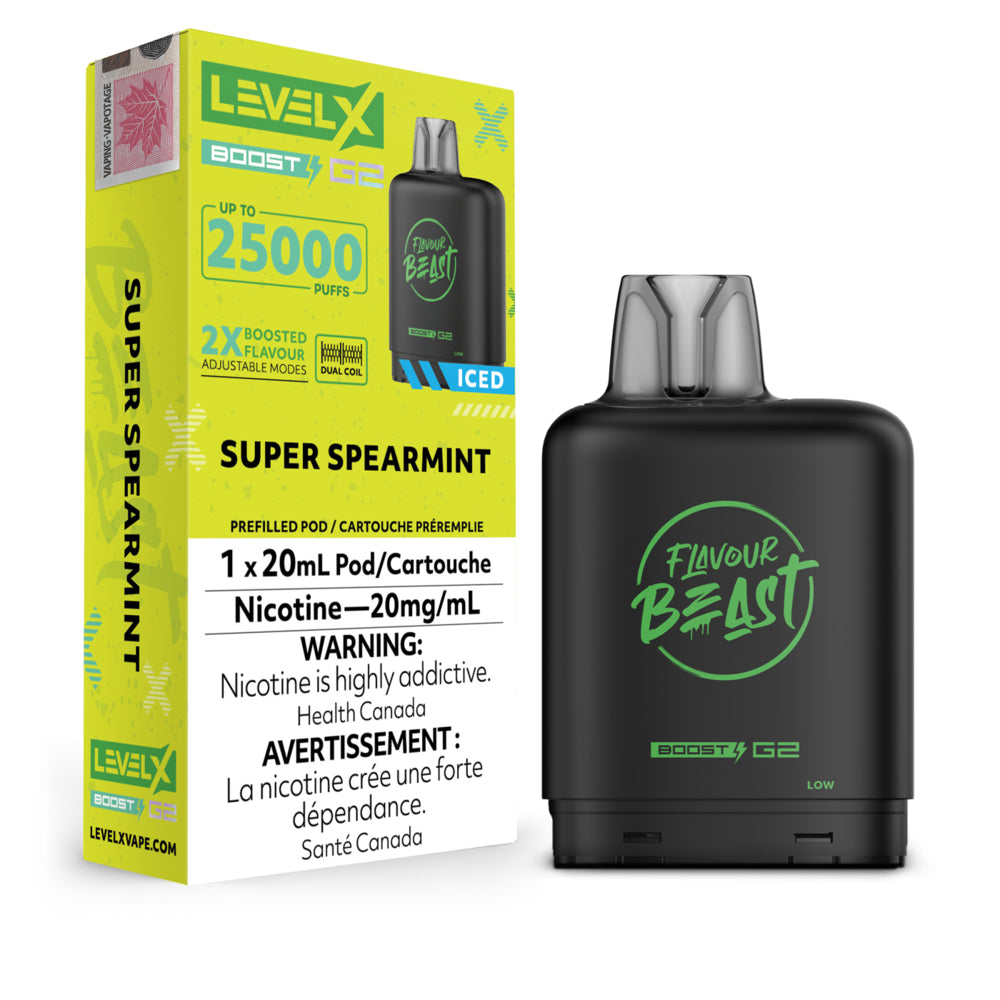 Flavour Beast Level X 25000 puffs Super Spearmint