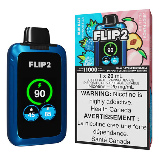 Flip 2 Disposable - Blue Razz + Juicy Peach