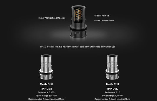 TPP coils for voopoo tpp tank / DRAG 3 / DRAG X PLUS